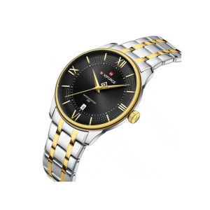 Naviforce Signature Formal Edition Watch For Men Two Tone - (NF-9272s-6)