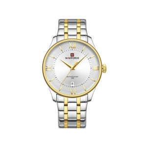 Naviforce Signature Formal Edition Watch For Men Two Tone - (NF-9272s-8)