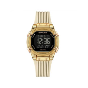 Naviforce Lady Tech Edition Watch For Women Beige - (NF-6114-8)