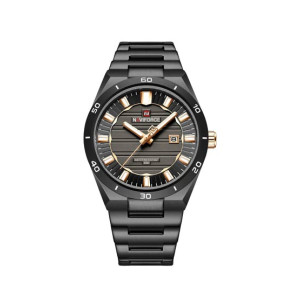 Naviforce Royal Date Watch For Men Black - (NF-9268-2)