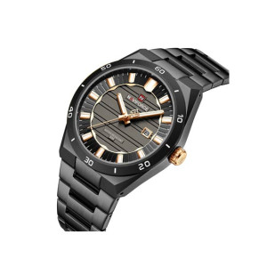 Naviforce Royal Date Watch For Men Black - (NF-9268-2)