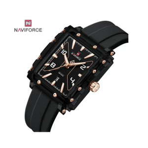 Naviforce Elite Frame Watch For Men Black - (NF-6112-2)