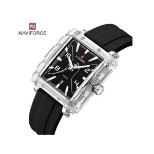 Naviforce Elite Frame Watch For Men Black - (NF-6112-4)