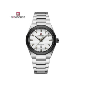 Naviforce Power Date Watch For Men Silver - (NF-9274-7)