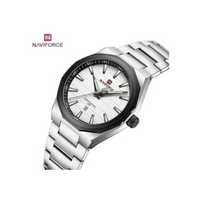 Naviforce Power Date Watch For Men Silver - (NF-9274-7)