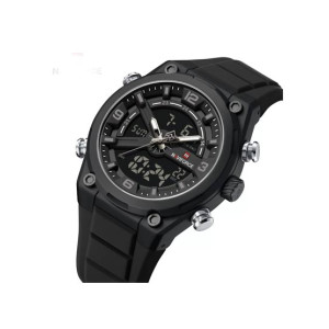 Naviforce Dual Master Watch For Men Black - (NF-9265-2)