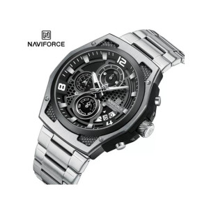 Naviforce ChronoXtreme Watch For Men's Silver - (NF-8051-13)