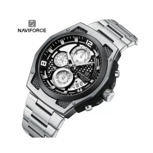 Naviforce ChronoXtreme Watch For Men's Silver - (NF-8051-15)