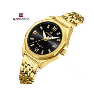 Naviforce Sapphire Grace Watch For Women's Golden - (NF-5052-1)