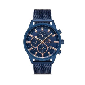 Bigotti Stainless Steel Men's Watch Blue (BG.1.10355-5)
