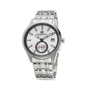 Bigotti Analog Stainless Steel Men's Watch Silver (BG.1.10016-1)