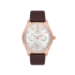 Bigotti Multifunction Men's Watch Dark Brown (BG.1.10102-3)