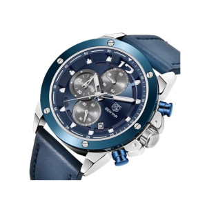 Benyar Chronograph New Edition Men's Leather Watch Blue (BY-5165-1)