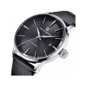 Benyar Pagani Design Automatic Men's Leather Watch Black (PD-2770-1)