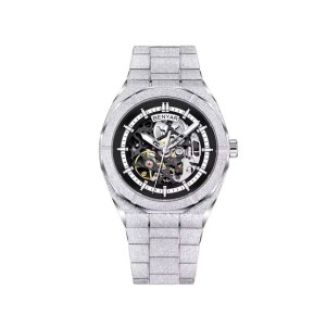 Benyar Royal Auto Series Watch For Men Silver - (BY-5212-4)