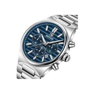 Benyar Alpha Date Chronograph Watch For Men Silver - (BY-5214-1)