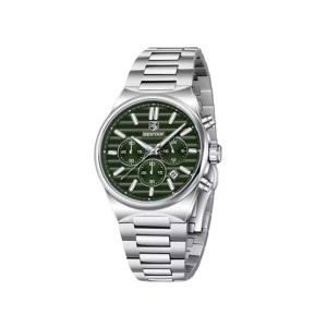 Benyar Alpha Date Chronograph Watch For Men Silver - (BY-5214-2)