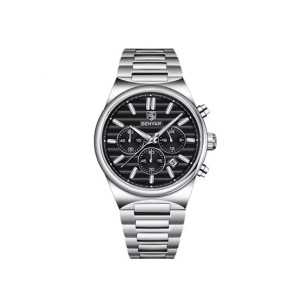 Benyar Alpha Date Chronograph Watch For Men Silver - (BY-5214-4)