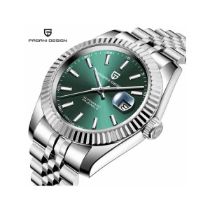 Pagani Design Date Just Automatic Watch For Men Silver (PD-1645-9)
