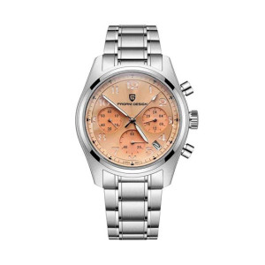 Pagani Design VK63 Sapphire Chronograph Watch For Men Silver (PD-1773-2)