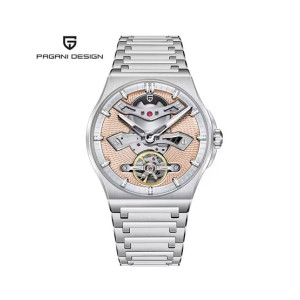 Pagani Design Skeleton Design Watch For Men Silver (PD-YS028-2)