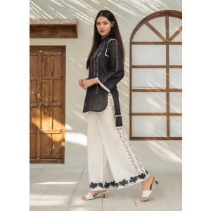 Ahlam Black Signature Printed Lawn Kurta 1-piece