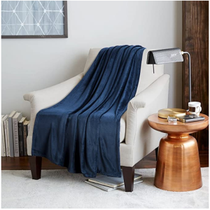 The Bedding Shop Plain Fleece Blue