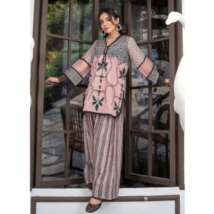 Ahlam Blushing Peony Printed Lawn Kurta Set 2-piece