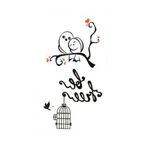 Ferozi Traders Bird Cage Temporary Tattoo