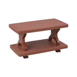 Boss Vista Rattan Pure Plastic Double Shelf Table (BP-334)