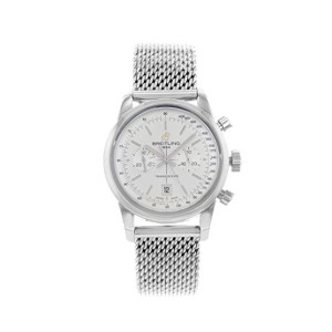 Breitling Transocean Chronograph Men's Watch Silver (A4131012/G757-171A)