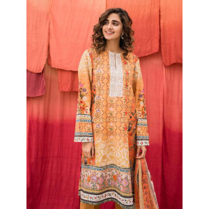 The Attire Gallery Printed Unstitched Suit 3 Pcs (0003)