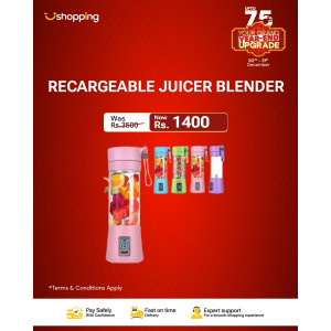 Ayesha's Collection Recargeable Juicer Blender 6 Blades