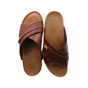 Eomobiles Medicated leather Chapal For Men (0650)