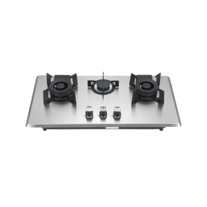Xpert Easy Clean Steel Gas Hob Silver (XST-3)