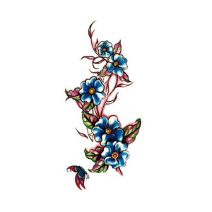 G-Mart Large Flower Temporary Tattoo Sticker