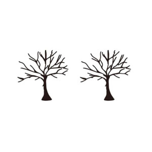 G-Mart Winter Tree Body Art Temporary Tattoo Pack Of 2
