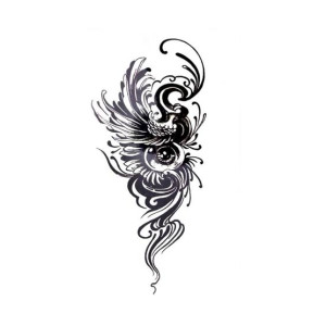 G-Mart Eyes phoenix Temporary Tattoo Sticker
