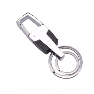 G-Mart Double Ring Pendant Metal Key Chain