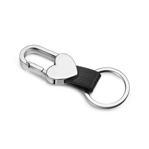 G-Mart Heart Snap Lock Metal Key Chain