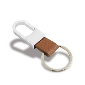 G-Mart Creative Leather Strap Metal Key Chain