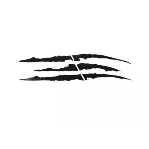 G-Mart Car Reflective Monster Stripe Claw Sticker