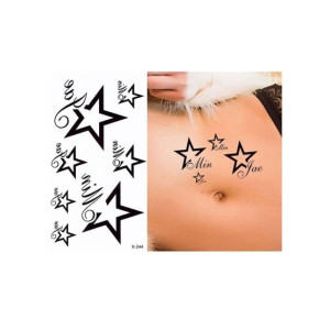 G-Mart Star Design Temporary Tattoo Sticker