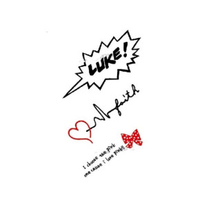 G-Mart English Letter Temporary Tattoo Sticker