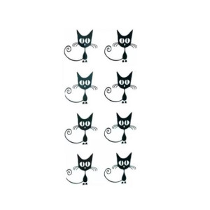 G-Mart Cat Scare Cartoon Temporary Tattoo Sticker