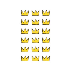 G-Mart Crown Cartoon Temporary Tattoo Sticker