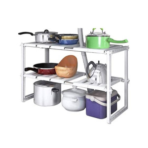 G-Mart Under Sink Storage Shelf Organizer - White