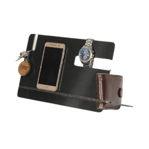 G-Mart Phone Docking Station Hooks Holder Gift For Men - Golden