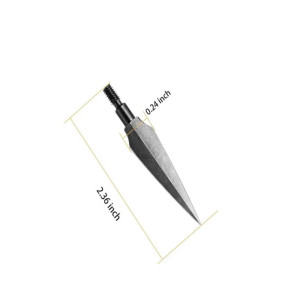 Silk Road Traders Carbon Steel Screw-In Hunting Broadheads For ID 6.2mm Shafts – 3 Pcs