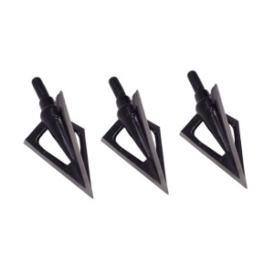 Silk Road Traders Stainless Steel Screw-In Hunting Broadheads For ID 6.2mm Shafts – 3 Pcs